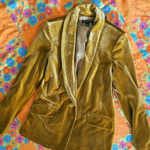 International Concepts Velvet Gold Blazer